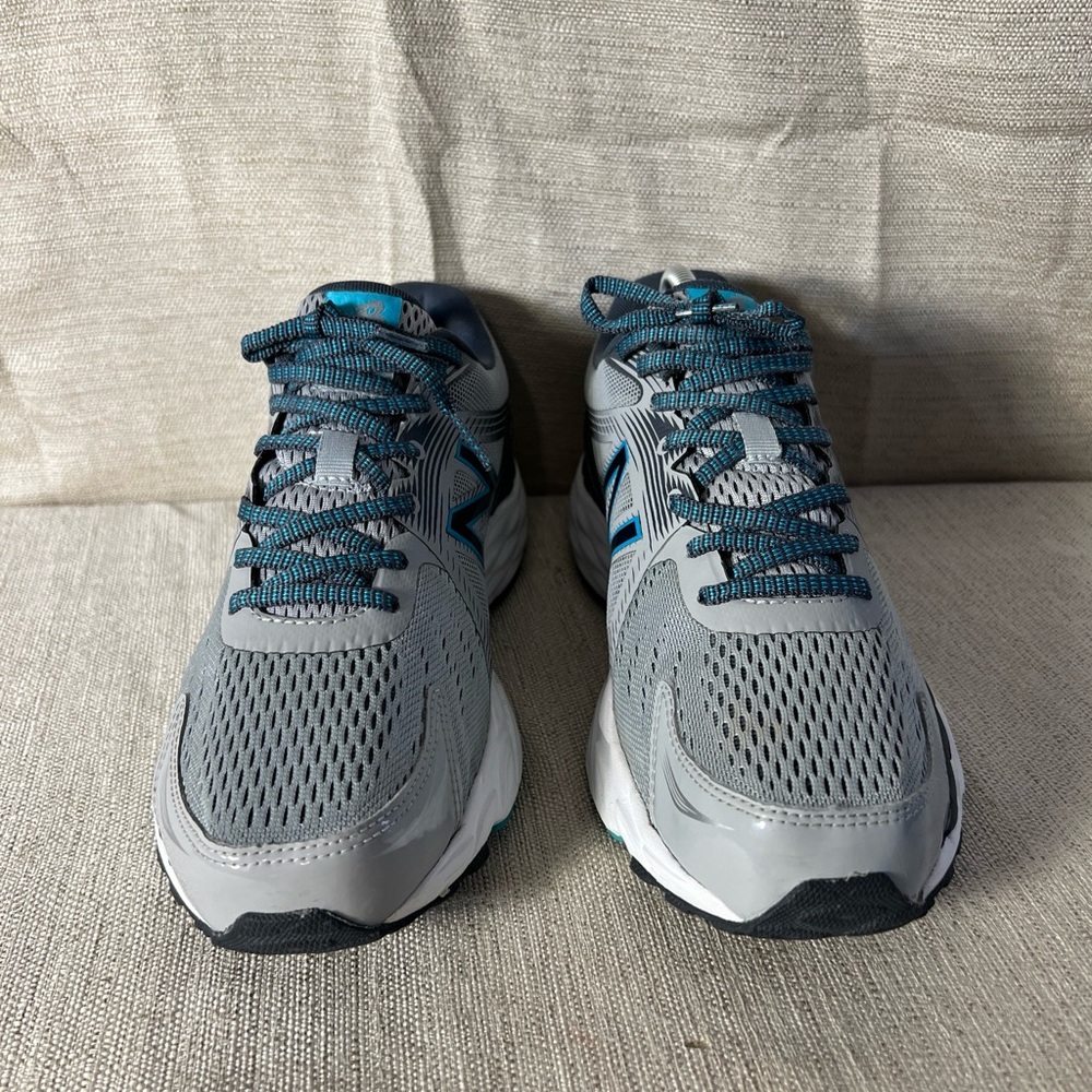 Pre Owned New Balance W680lg4 Gray Blue Mesh Running Shoes Men’s Size 10 D